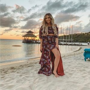 Floral two pieces set